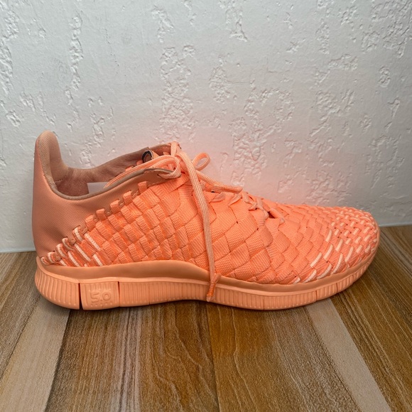 Nike Free Inneva Woven Tech Shoes Men’s Size 8 705797-888 Peach Sunset Glow - Picture 3 of 10
